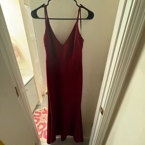 Lulu's Deep Red Maxi Dress